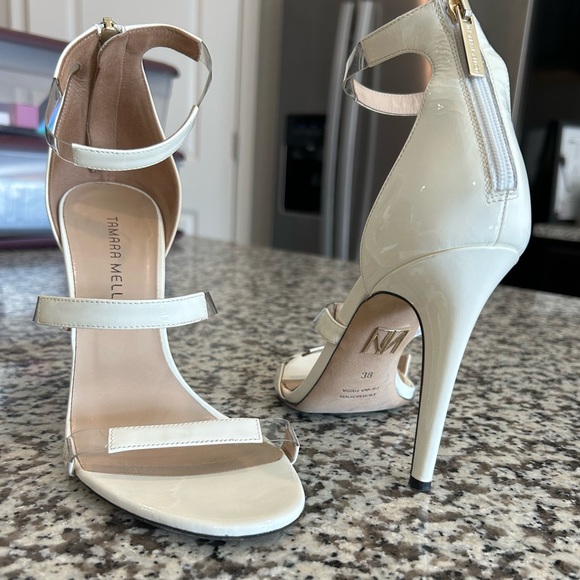 Very sexy, lightly worn, white frontline heels - Picture 12 of 12